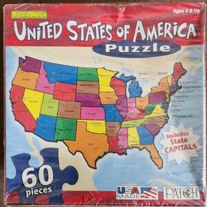 Puzzle 13"x10" 60 Pieces United States of America
